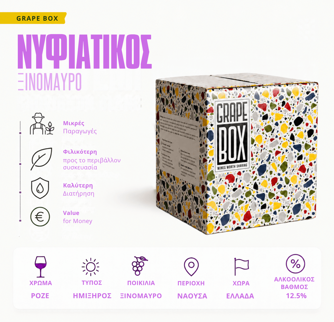 Νυφιάτικος - Ξινόμαυρο - Grape Box 3L/5L