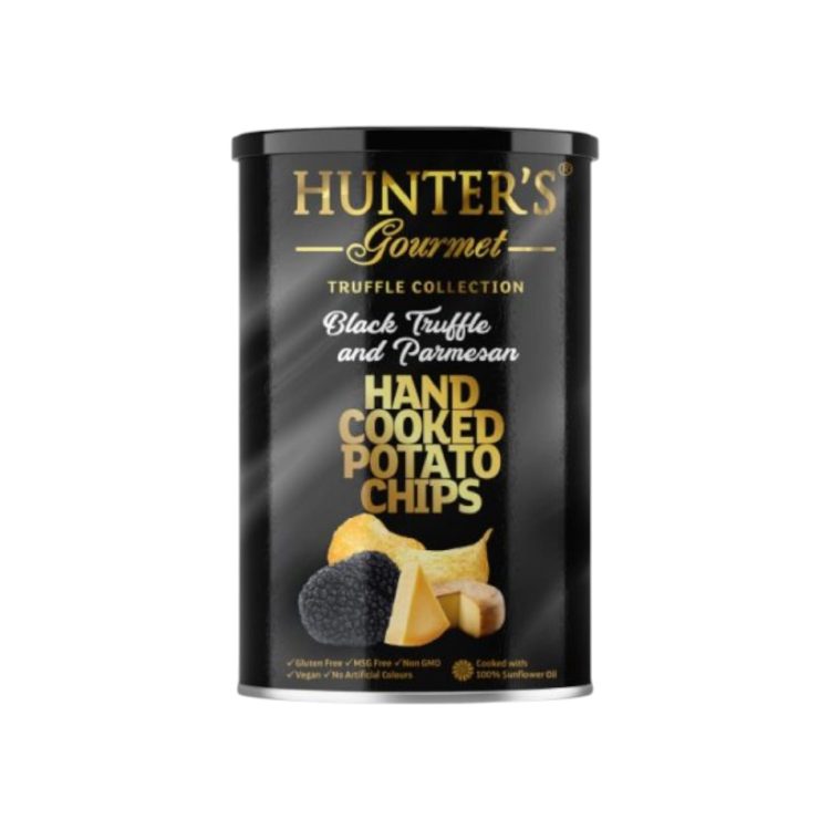 Hunter's Gourmet Black Truffle & Parmesan Chips 150g