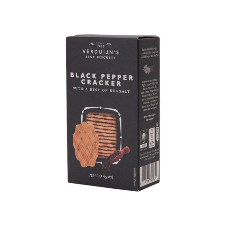 Verduijn's Crackers Black Pepper 75g